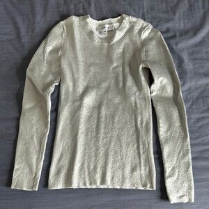 Carven silver sweater top